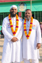 ভজনপুর বাজার বণিক সমিতির নির্বাচনে সভাপতি জুনায়েদ, সম্পাদক জমির।
